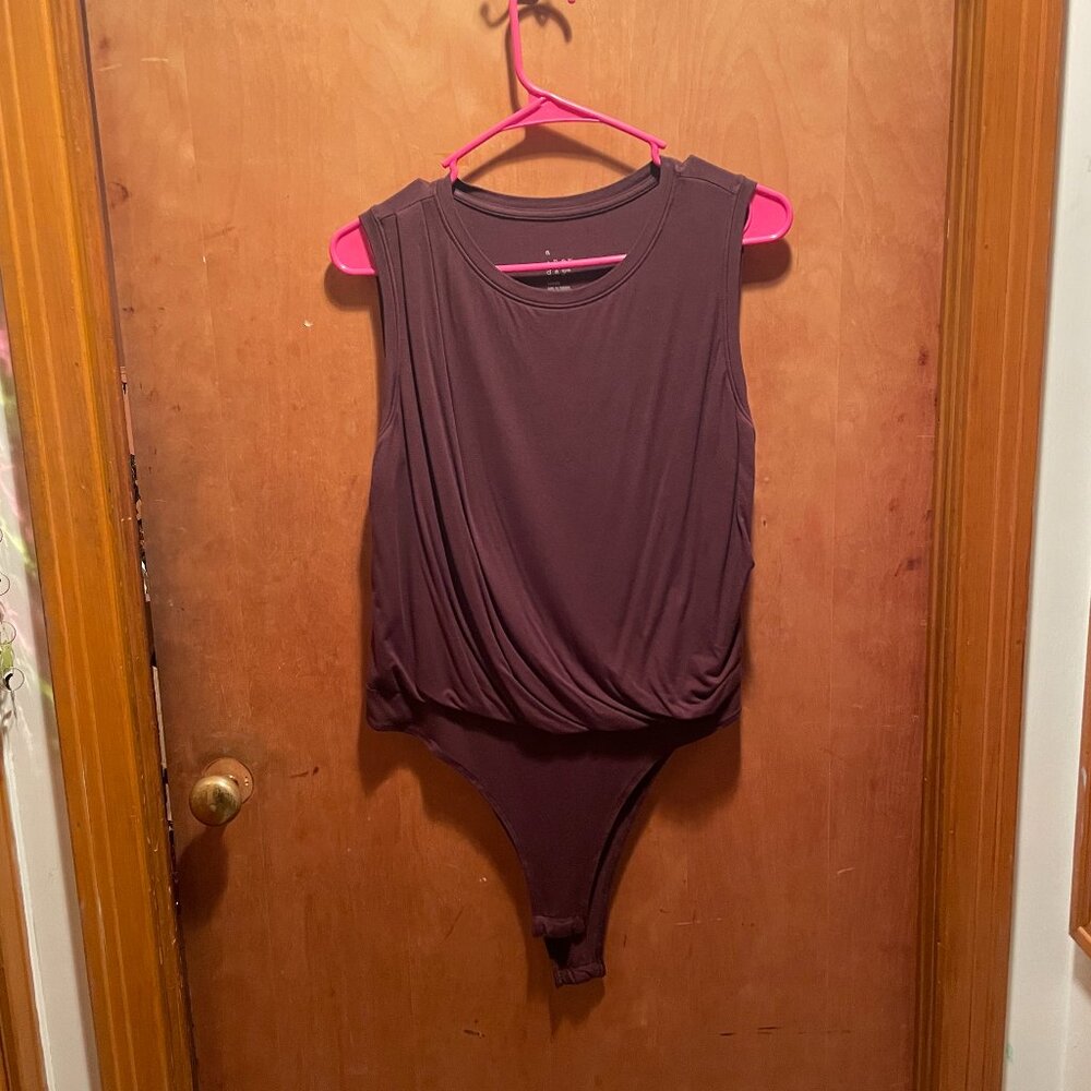 A New Day Women's Sleeveless Bodysuit (Brown, Large)